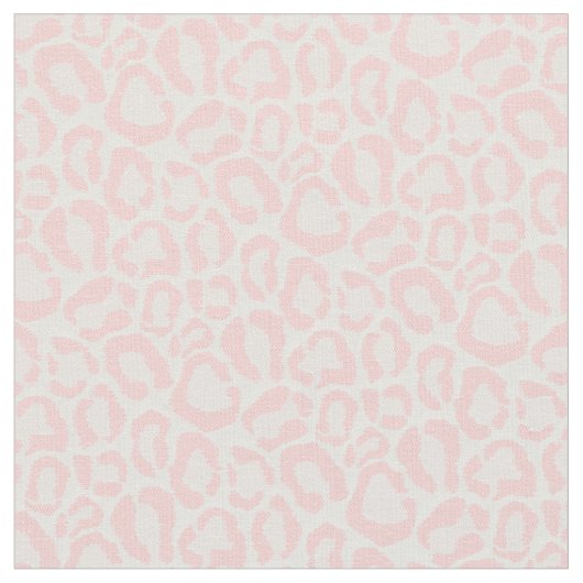 Lichtroze Leopard Animal Print Stof (Close Up)