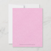 Lichtroze Linen Simple Black Script-Vrijgezellenfe Kaart (Achterkant)