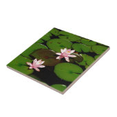 lichtroze lotusbloem tegeltje (Zijkant)