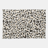 Lichtroze luxe luipaard keukenhanddoek (Horizontaal)
