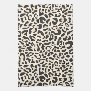 Lichtroze Luxe Luipaardprint Retro Keukendoek Theedoek