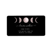 lichtroze maanfzet yoga studio adres etiket (Voorkant)