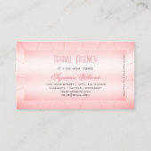 Lichtroze met diamant Glamoureus en stijlvol Visitekaartje (Achterkant)