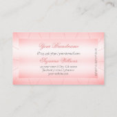 Lichtroze met diamant Moderne oogvangst Visitekaartje (Achterkant)