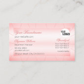 Lichtroze met diamanten en Logo Professional Visitekaartje (Achterkant)