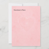 Lichtroze met hart en roze Vrijgezellenfeest Kaart (Achterkant)