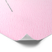 Lichtroze met zilver glitter-Poster Poster (Hoek)
