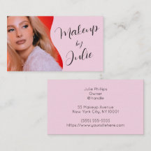 Lichtroze met Zwarte Script Foto Make-up