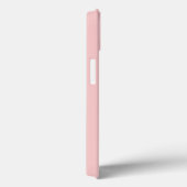 Lichtroze minimalistisch monogram gepersonaliseerd Case-Mate iPhone case (Achterkant / Rechts)