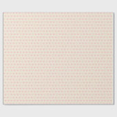 Lichtroze Minimalistische Geometrische Hartpatroon Cadeaupapier (Vlak)