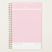 Lichtroze Minimalistische Planner (Voorkant)