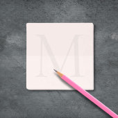 Lichtroze Monogram Eerste Letter Post-it® Notes