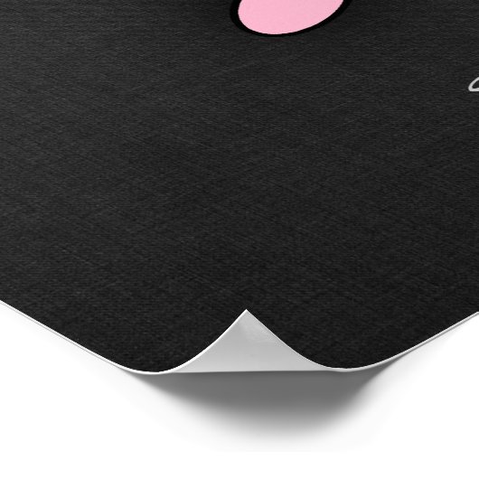 Lichtroze motocross poster (Hoek)