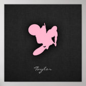 Lichtroze motocross poster (Voorkant)