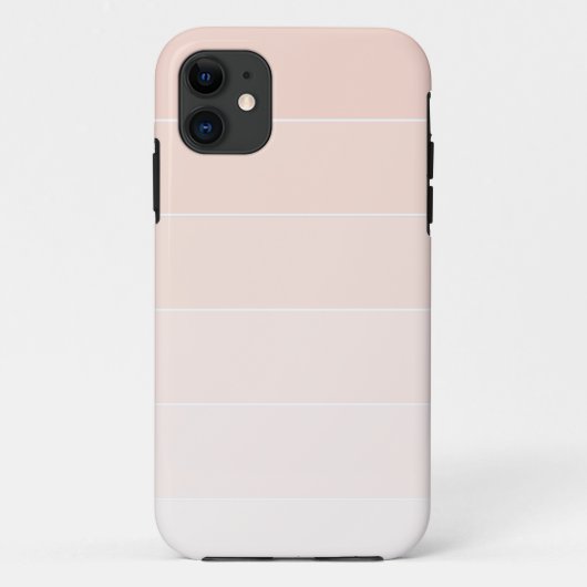 Lichtroze ombré strepen Case-Mate iPhone case (Achterkant)