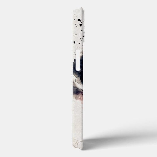 Lichtroze oranje florale blauwe waterverf splash Case-Mate iPhone case (Achterkant / Rechts)