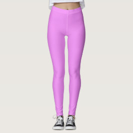 Lichtroze Paarse vaste kleur Leggings
