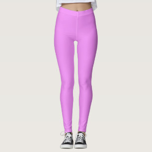 Lichtroze Paarse vaste kleur Leggings
