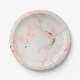 Lichtroze papieren schaal papieren bordje