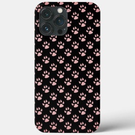Lichtroze Paws patroon Case-Mate iPhone Case