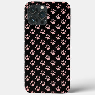 Lichtroze Paws patroon Case-Mate iPhone Case
