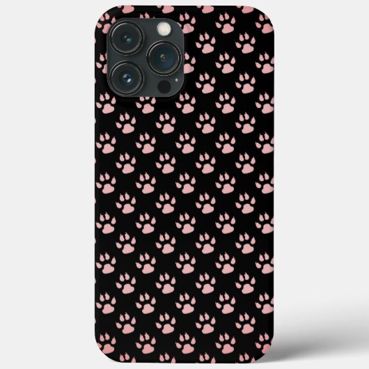 Lichtroze Paws patroon Case-Mate iPhone Case (Achterkant)