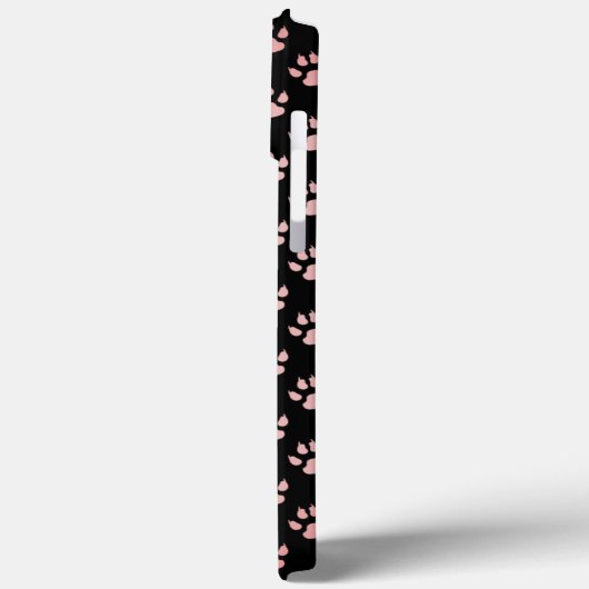 Lichtroze Paws patroon Case-Mate iPhone Case (Achterkant / Links)