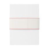 Lichtroze Plaid Bow Elegant Meisje Baby shower Uitnodigingen Wikkel (Achterkant Voorbeeld)