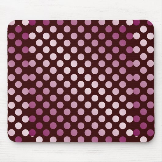 Lichtroze poka Dot Pattern Muismat (Voorkant)