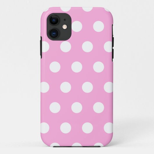 Lichtroze pokdop iPhone 5 Hoesje (Achterkant)