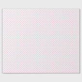 Lichtroze polka stippen cadeaupapier (Vlak)