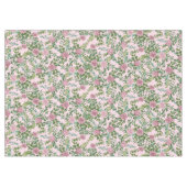 Lichtroze pony en Roos Floral Wedding Tafelkleed (Voorkant (Horizontaal))