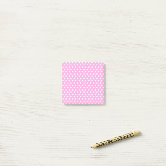 Lichtroze poolpunten Post-it notities Post-it® Notes (Op bureau)