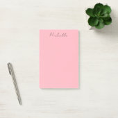 Lichtroze professioneel uniek klassiek handschrift post-it® notes (Kantoor)