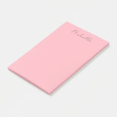 Lichtroze professioneel uniek klassiek handschrift post-it® notes (Schuin)