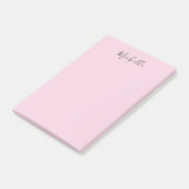 Lichtroze professioneel uniek klassiek handschrift post-it® notes (Schuin)