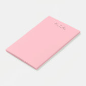 Lichtroze professioneel uniek klassiek handschrift post-it® notes (Schuin)