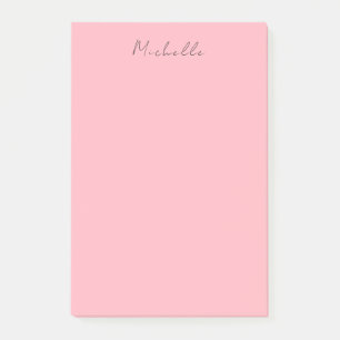 Lichtroze professioneel uniek klassiek handschrift post-it® notes