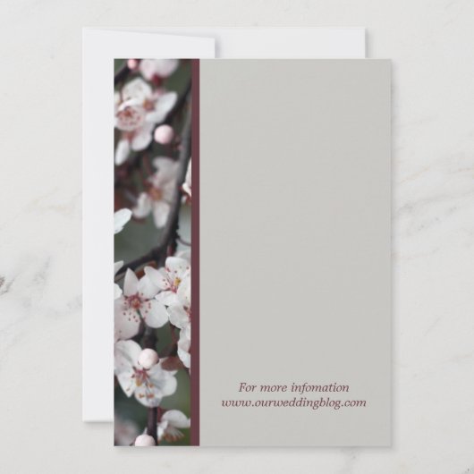 Lichtroze pruimelbruin kaart (Achterkant)