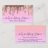 Lichtroze QRCode Logo Visitekaartje (Voorkant / Achterkant)