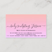 Lichtroze QRCode Logo Visitekaartje (Achterkant)