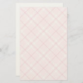 Lichtroze rand briefpapier (Voorkant / Achterkant)