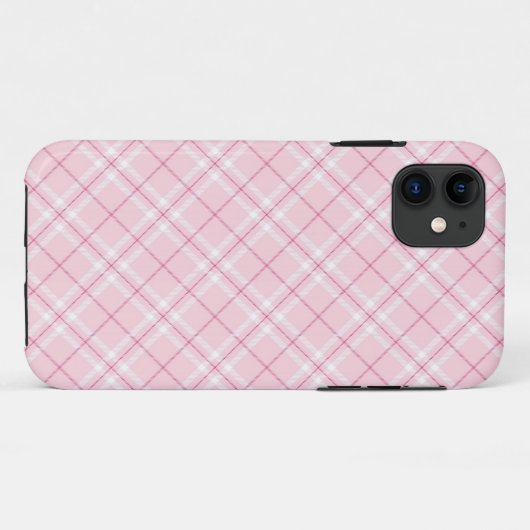 Lichtroze rand Case-Mate iPhone case (Achterkant (horizontaal))