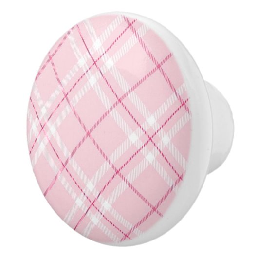 Lichtroze rand keramische knop (Rechts)