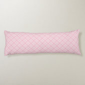 Lichtroze rand lichaamskussen (Achterkant)