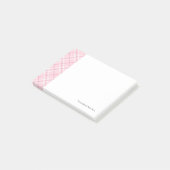 Lichtroze rand post-it® notes (Schuin)