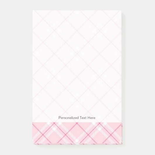 Lichtroze rand post-it® notes (Voorkant)