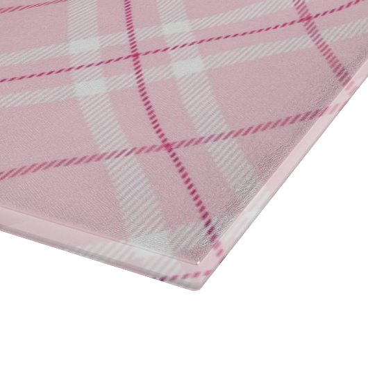 Lichtroze rand snijplank (Hoek)