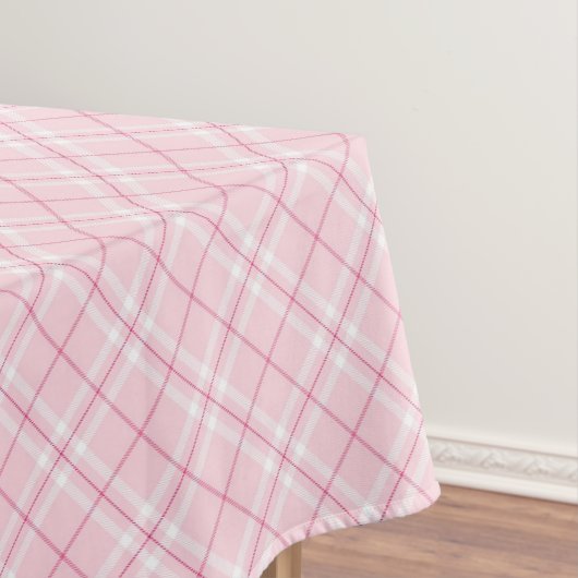 Lichtroze rand tafelkleed (Voorbeeld)