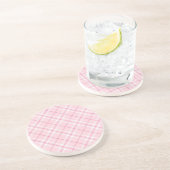 Lichtroze rand zandsteen onderzetter (Zijkant)